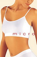 Crop top, soft microfiber, thin shoulder straps